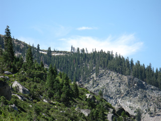 Entering Lake Valley coming up the North side of Mount Reba, Stanislaus National Forest